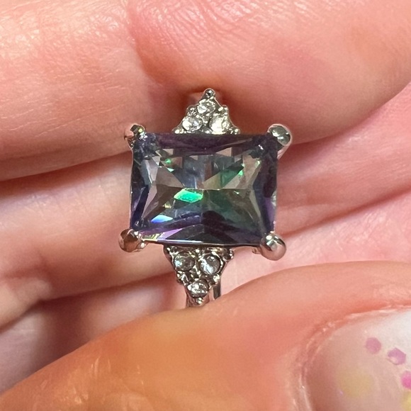 Rainbow Sparkle Ring 6 - Picture 8 of 8